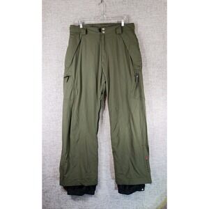 Kemper Insulated Cargo‎ Ski Snowboard  Pants Olive Thigh Vent Mens *L 36x31 EUC
